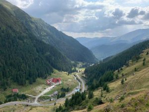 vista aerea carretera Transfăgărășan