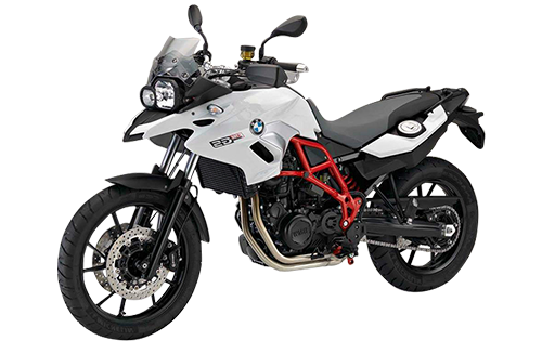 Moto BMW F700 Gs blanca